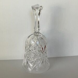 Vintage Anchor‎ Hocking Crystal Glass Bell 7”